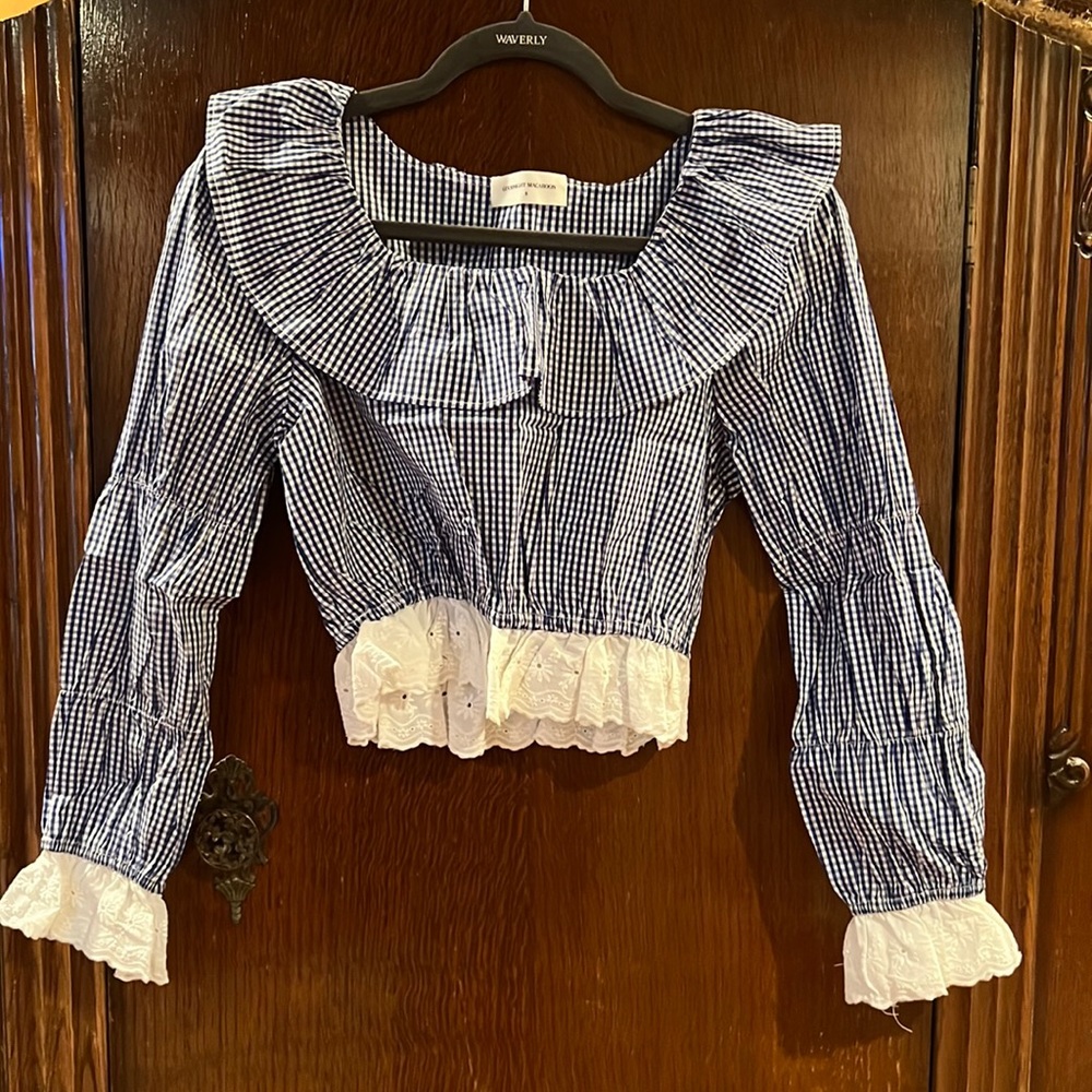 NWOT Goodnight Macaroon peasant blouse.
